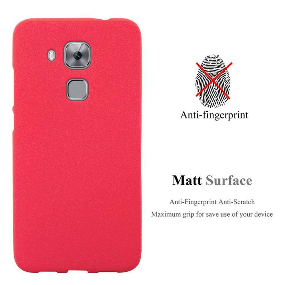 Cadorabo Schutzhülle für Huawei NOVA PLUS Hülle in Rot Handyhülle TPU Etui Cover Case