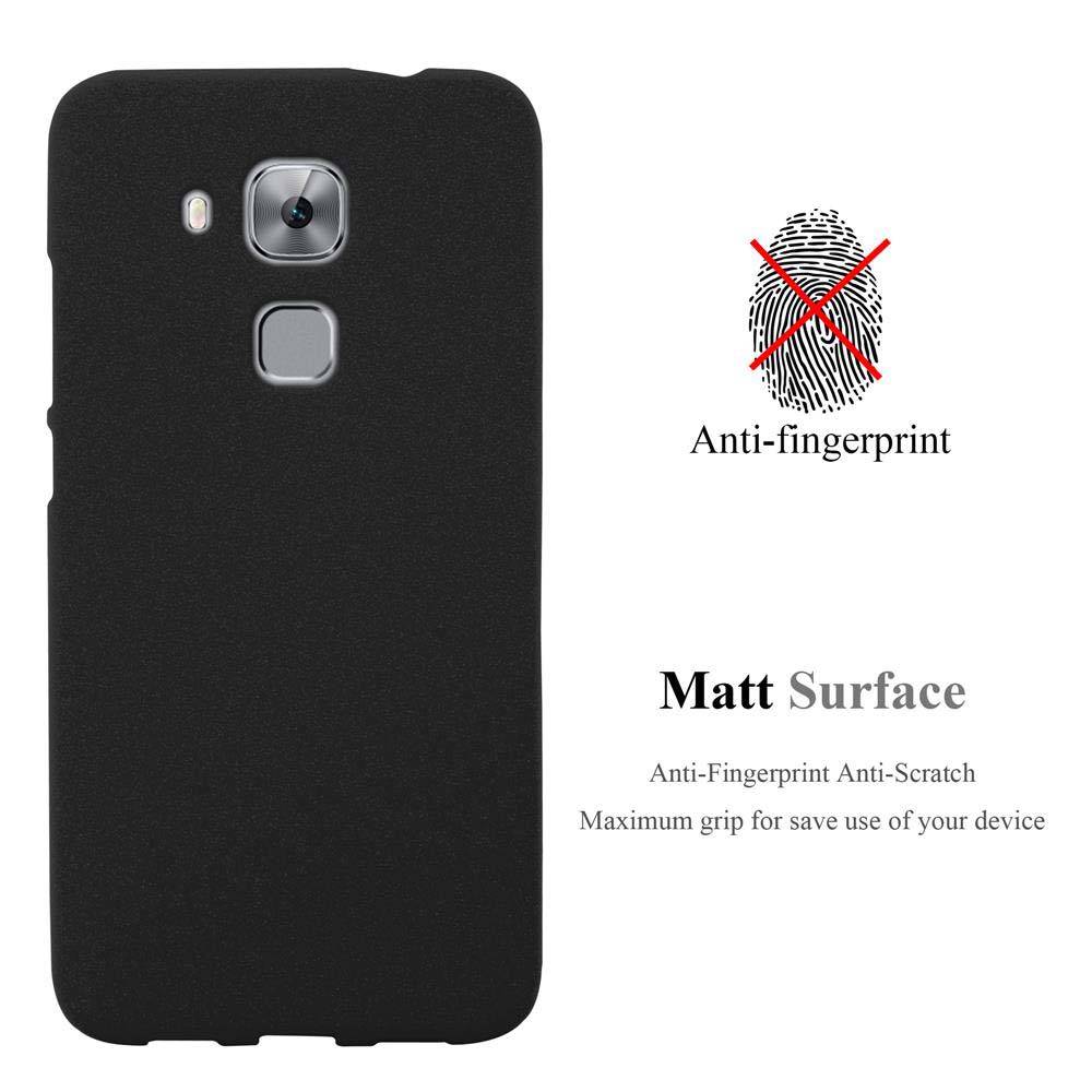 Cadorabo Schutzhülle für Huawei NOVA PLUS Hülle in Schwarz Handyhülle TPU Etui Cover Case