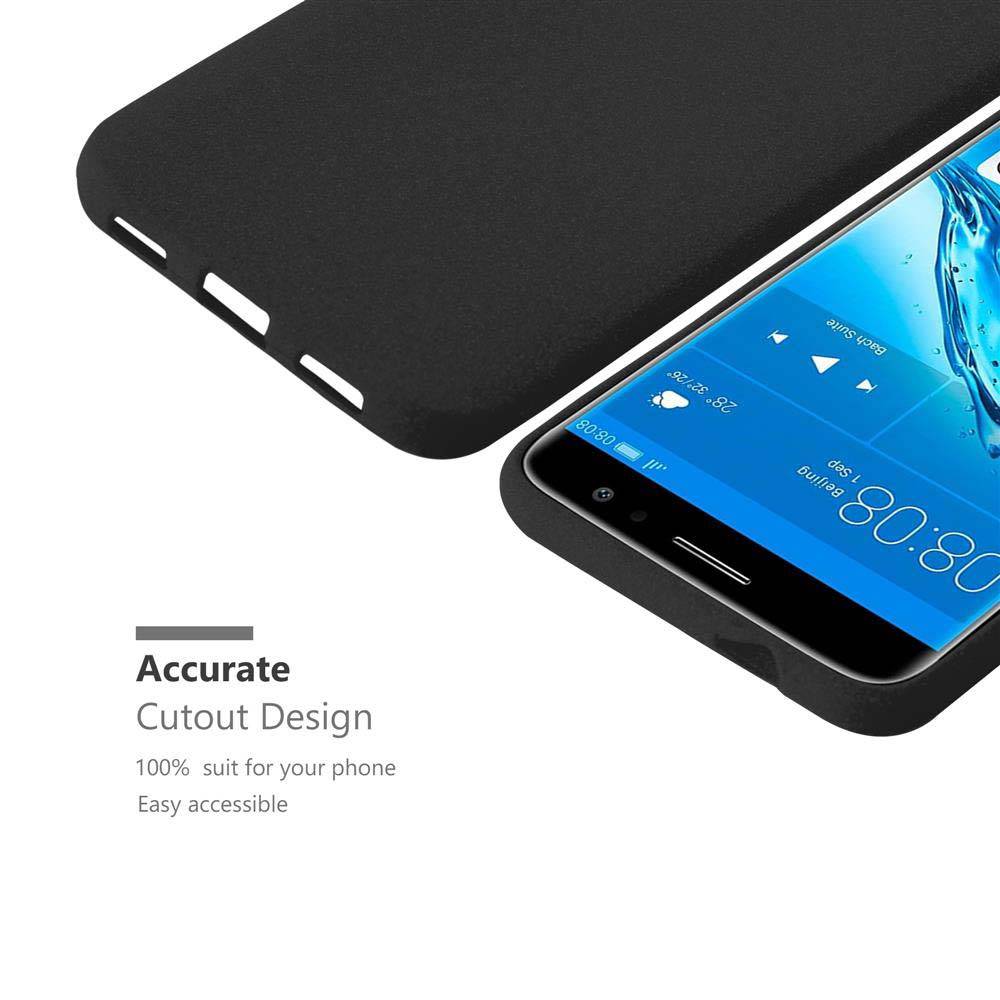 Cadorabo Schutzhülle für Huawei NOVA PLUS Hülle in Schwarz Handyhülle TPU Etui Cover Case