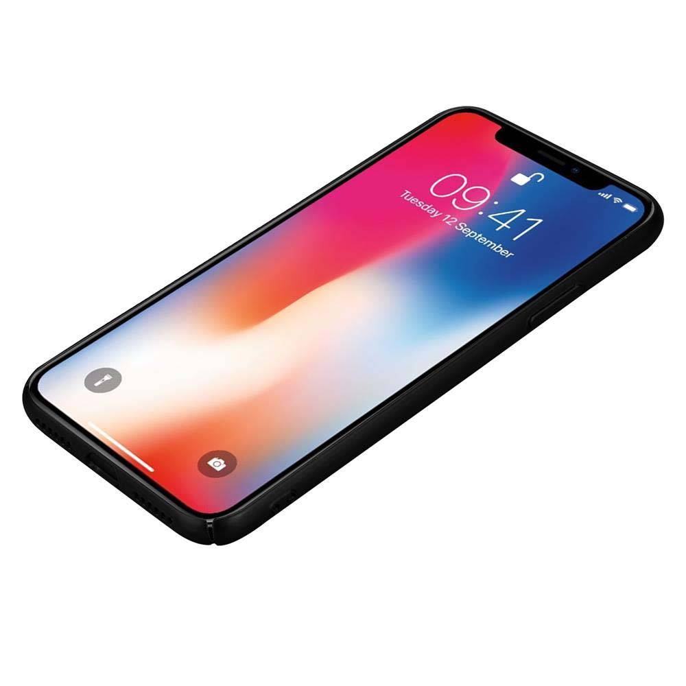 Cadorabo Hülle für Apple iPhone X / XS Schutzhülle in Schwarz Hard Case Handy Hülle Etui