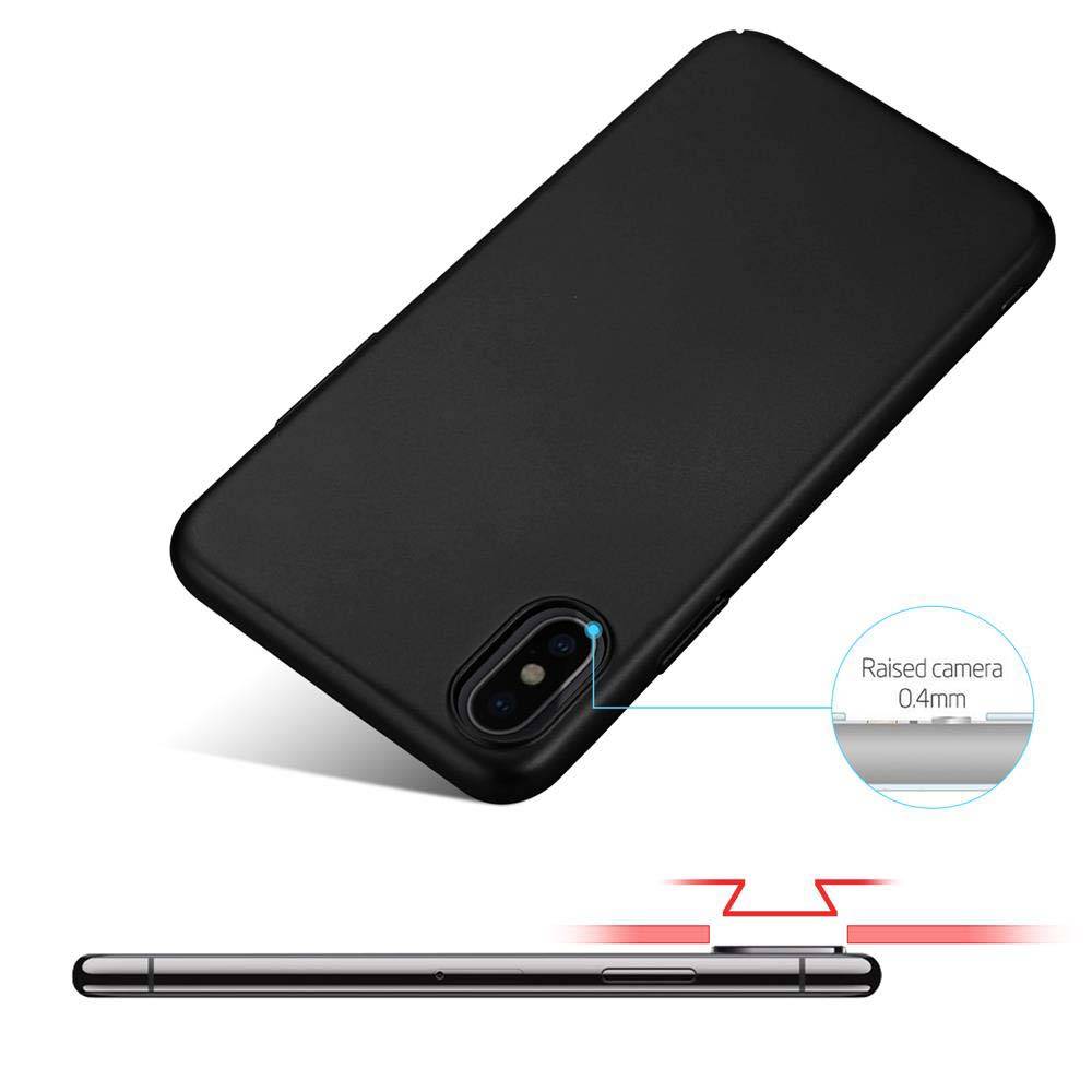 Cadorabo Hülle für Apple iPhone X / XS Schutzhülle in Schwarz Hard Case Handy Hülle Etui