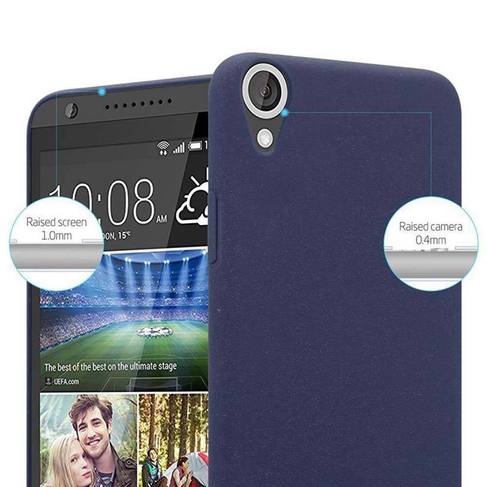 Cadorabo Schutzhülle für HTC Desire 820 Hülle in Blau Etui Hard Case Handyhülle Cover