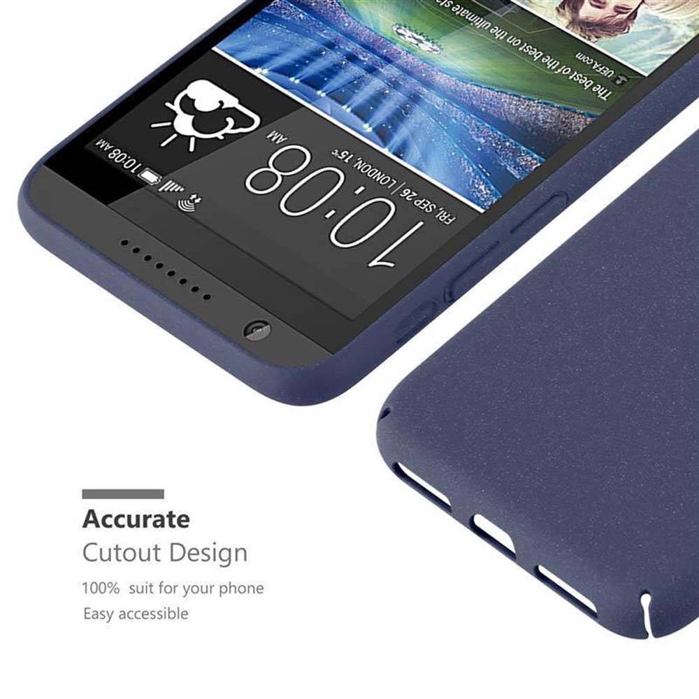 Cadorabo Schutzhülle für HTC Desire 820 Hülle in Blau Etui Hard Case Handyhülle Cover