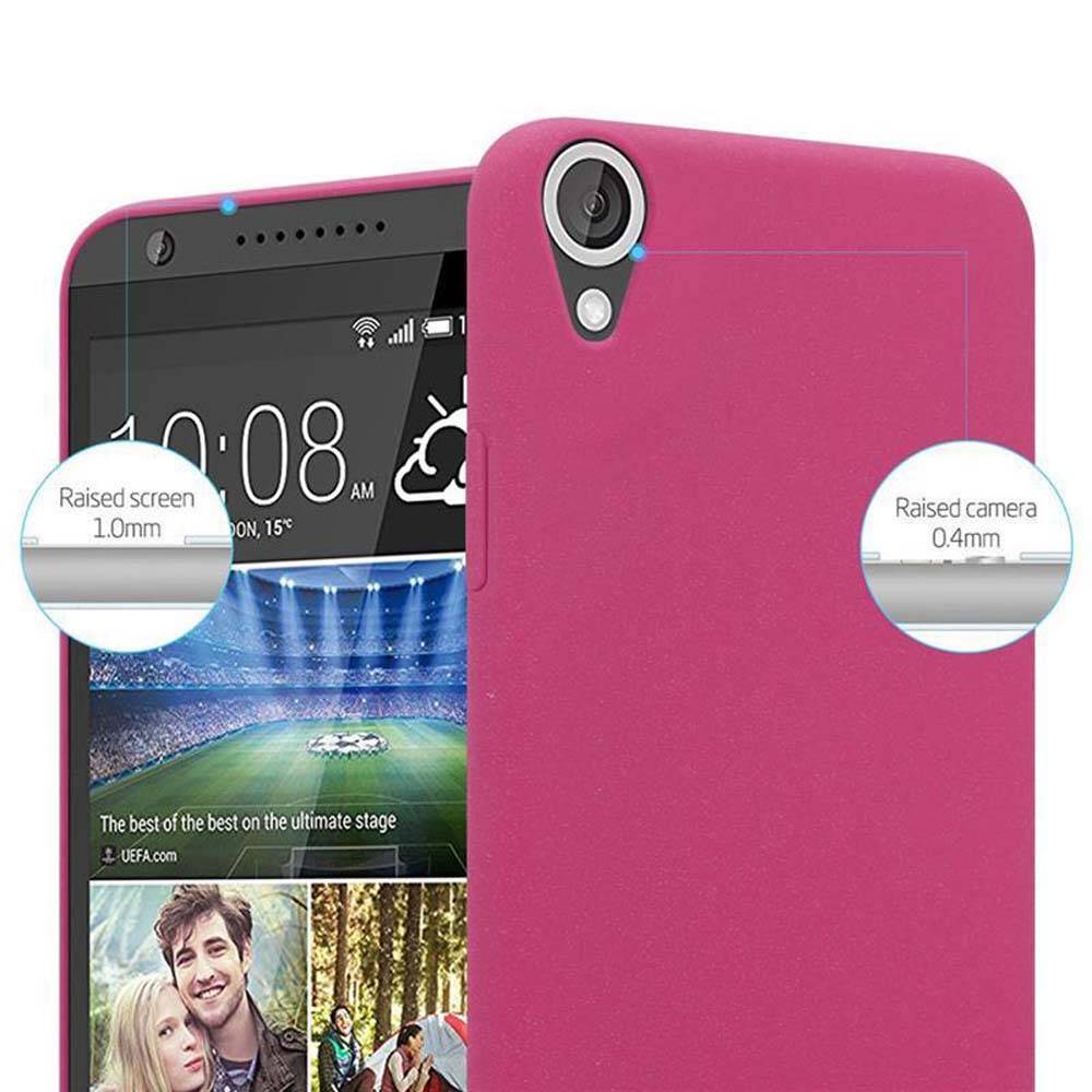 Cadorabo Schutzhülle für HTC Desire 820 Hülle in Pink Etui Hard Case Handyhülle Cover