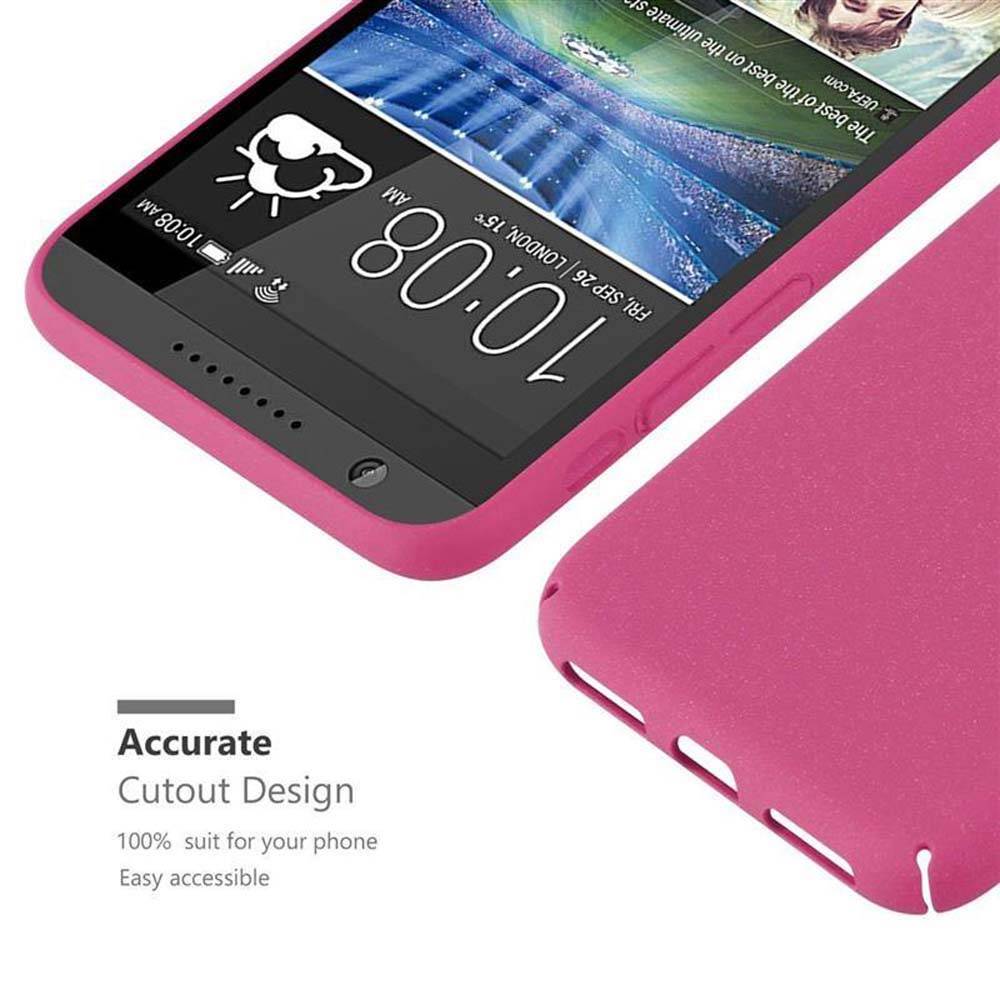 Cadorabo Schutzhülle für HTC Desire 820 Hülle in Pink Etui Hard Case Handyhülle Cover