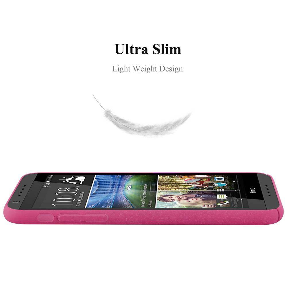 Cadorabo Schutzhülle für HTC Desire 820 Hülle in Pink Etui Hard Case Handyhülle Cover