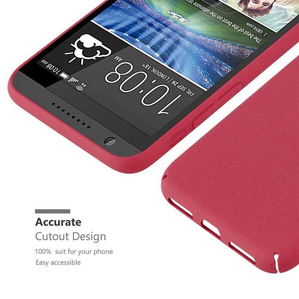 Cadorabo Schutzhülle für HTC Desire 820 Hülle in Rot Etui Hard Case Handyhülle Cover