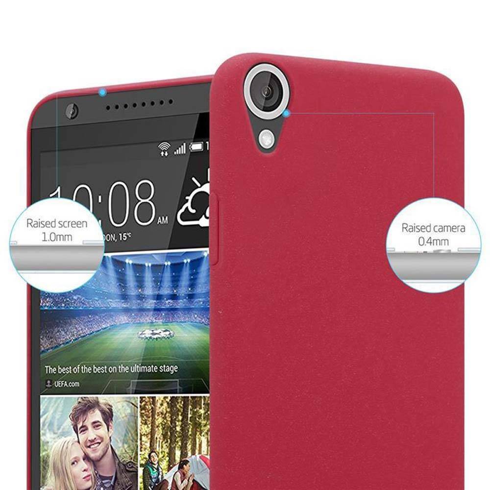 Cadorabo Schutzhülle für HTC Desire 820 Hülle in Rot Etui Hard Case Handyhülle Cover
