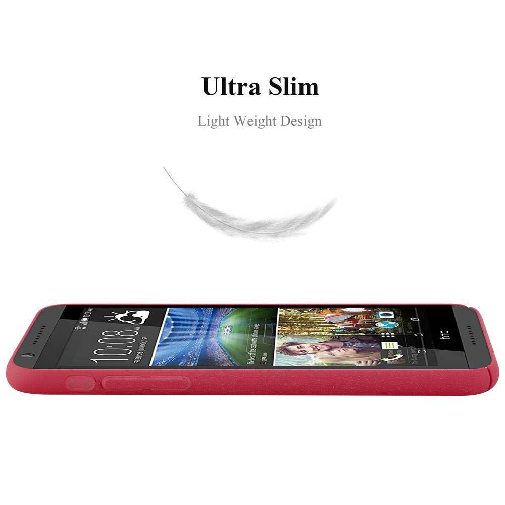 Cadorabo Schutzhülle für HTC Desire 820 Hülle in Rot Etui Hard Case Handyhülle Cover