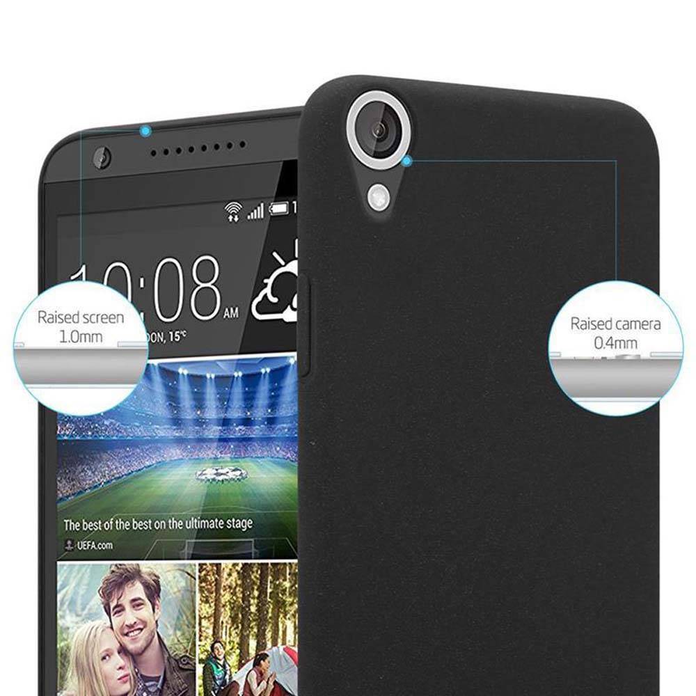 Cadorabo Schutzhülle für HTC Desire 820 Hülle in Schwarz Etui Hard Case Handyhülle Cover