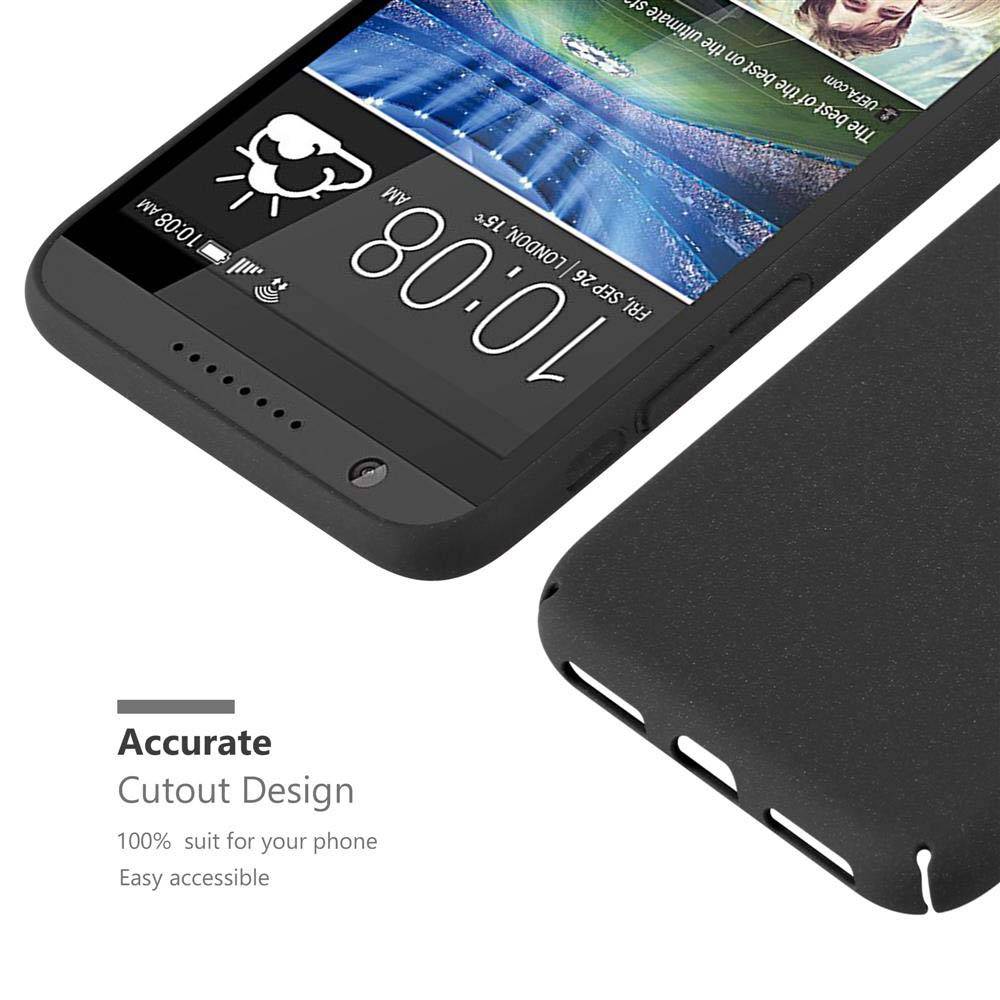 Cadorabo Schutzhülle für HTC Desire 820 Hülle in Schwarz Etui Hard Case Handyhülle Cover