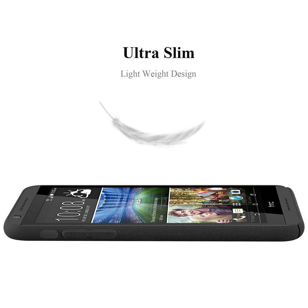 Cadorabo Schutzhülle für HTC Desire 820 Hülle in Schwarz Etui Hard Case Handyhülle Cover