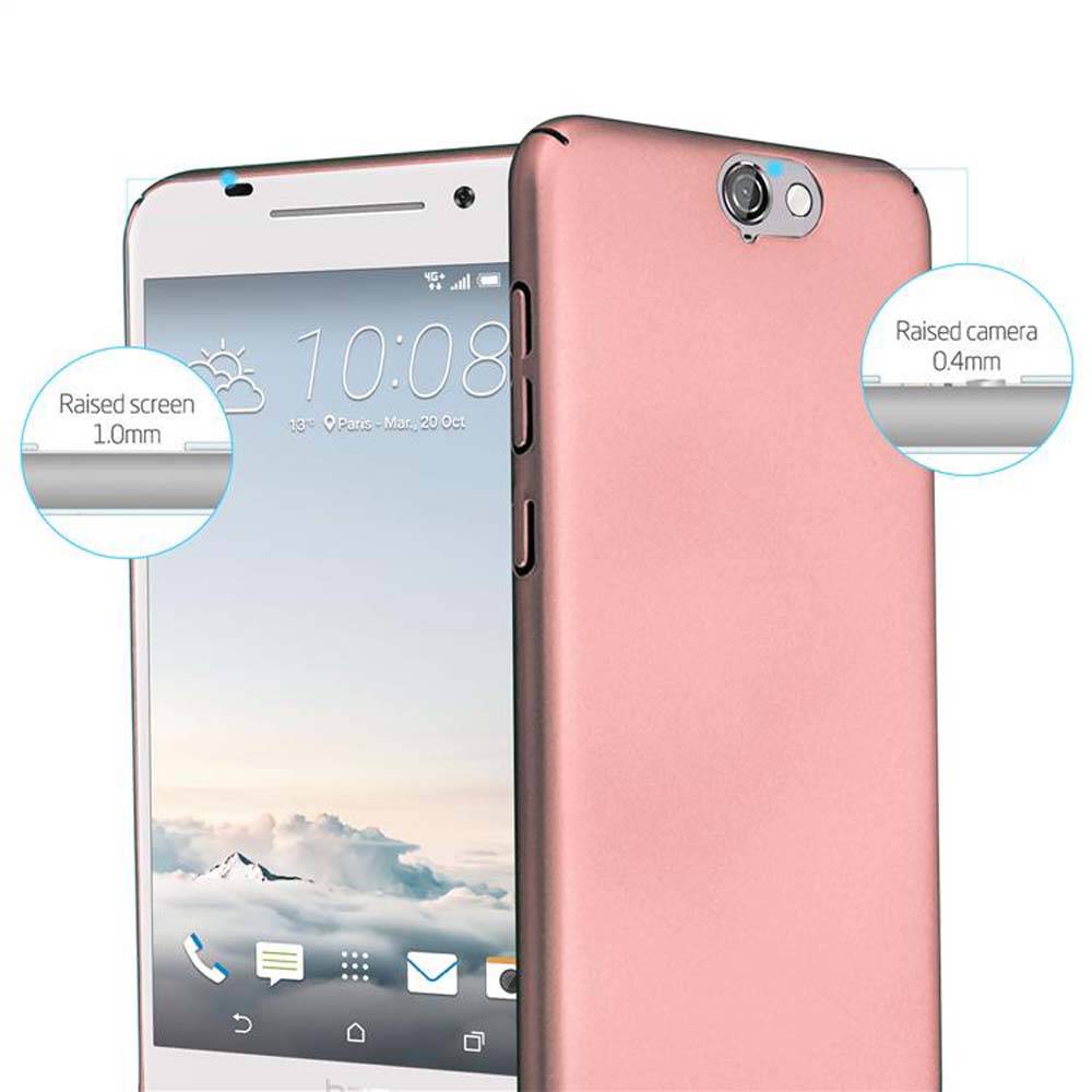 Cadorabo Hülle für HTC ONE A9 Schutzhülle in Rosa Hard Case Handy Hülle Etui