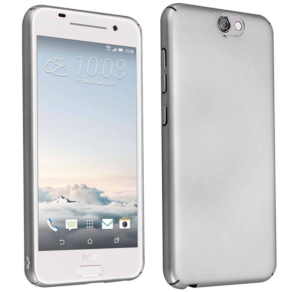 Cadorabo Hülle für HTC ONE A9 Schutzhülle in Silber Hard Case Handy Hülle Etui