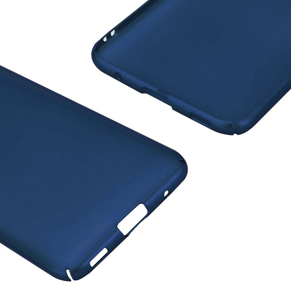 Cadorabo Hülle für HTC U PLAY Schutzhülle in Blau Hard Case Handy Hülle Etui