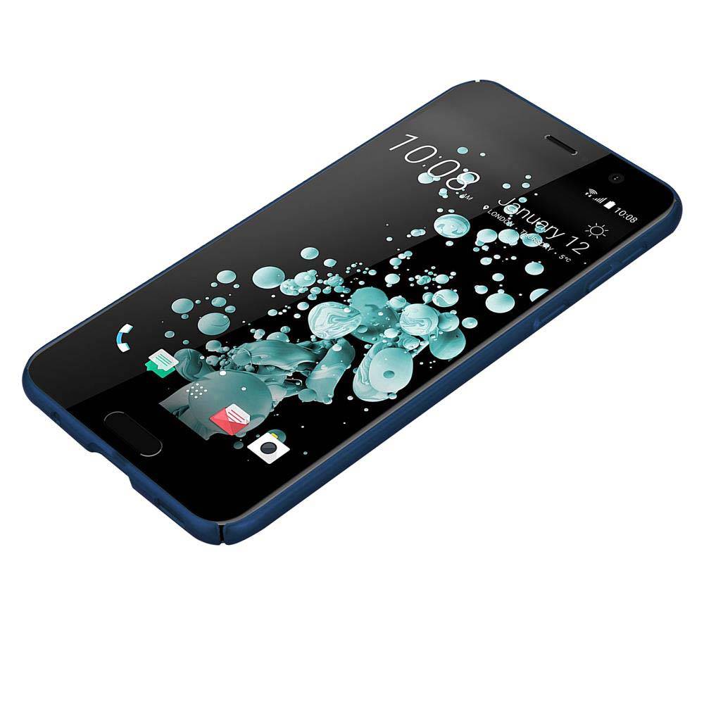 Cadorabo Hülle für HTC U PLAY Schutzhülle in Blau Hard Case Handy Hülle Etui