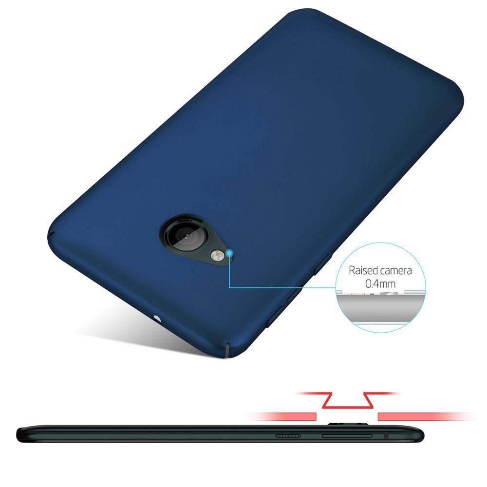 Cadorabo Hülle für HTC U PLAY Schutzhülle in Blau Hard Case Handy Hülle Etui