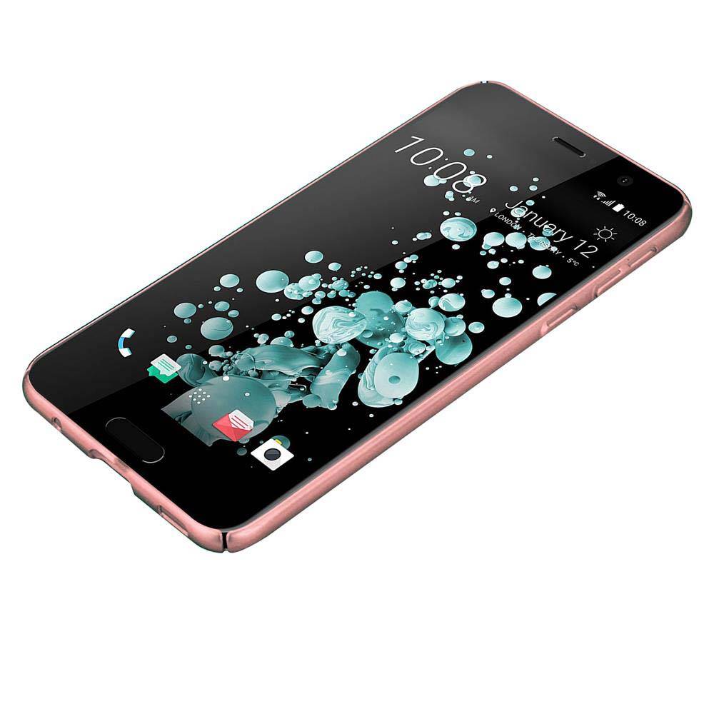 Cadorabo Hülle für HTC U PLAY Schutzhülle in Rosa Hard Case Handy Hülle Etui