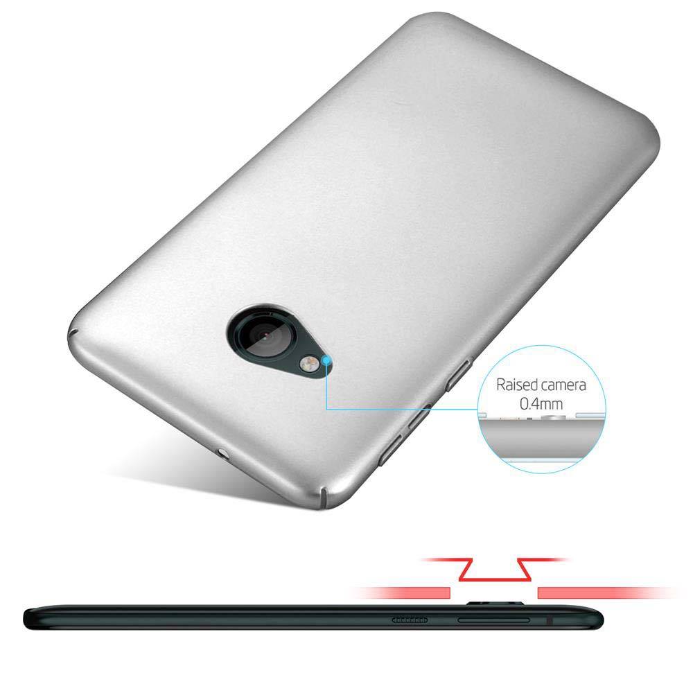 Cadorabo Hülle für HTC U PLAY Schutzhülle in Silber Hard Case Handy Hülle Etui