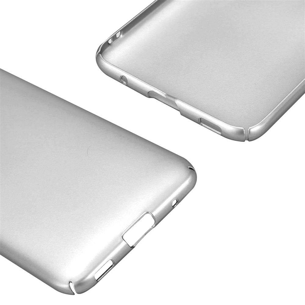 Cadorabo Hülle für HTC U PLAY Schutzhülle in Silber Hard Case Handy Hülle Etui