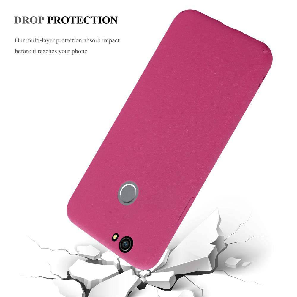 Cadorabo Schutzhülle für Huawei NOVA Hülle in Pink Etui Hard Case Handyhülle Cover
