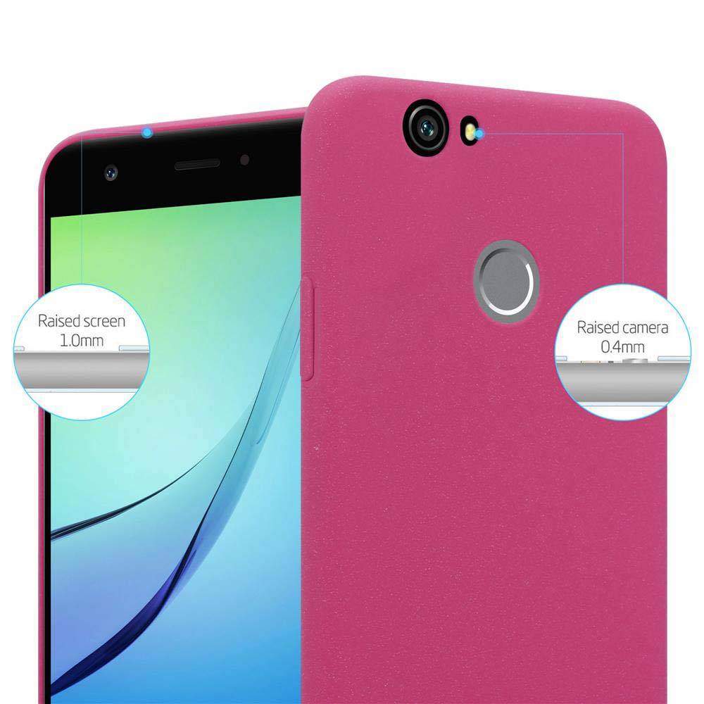 Cadorabo Schutzhülle für Huawei NOVA Hülle in Pink Etui Hard Case Handyhülle Cover