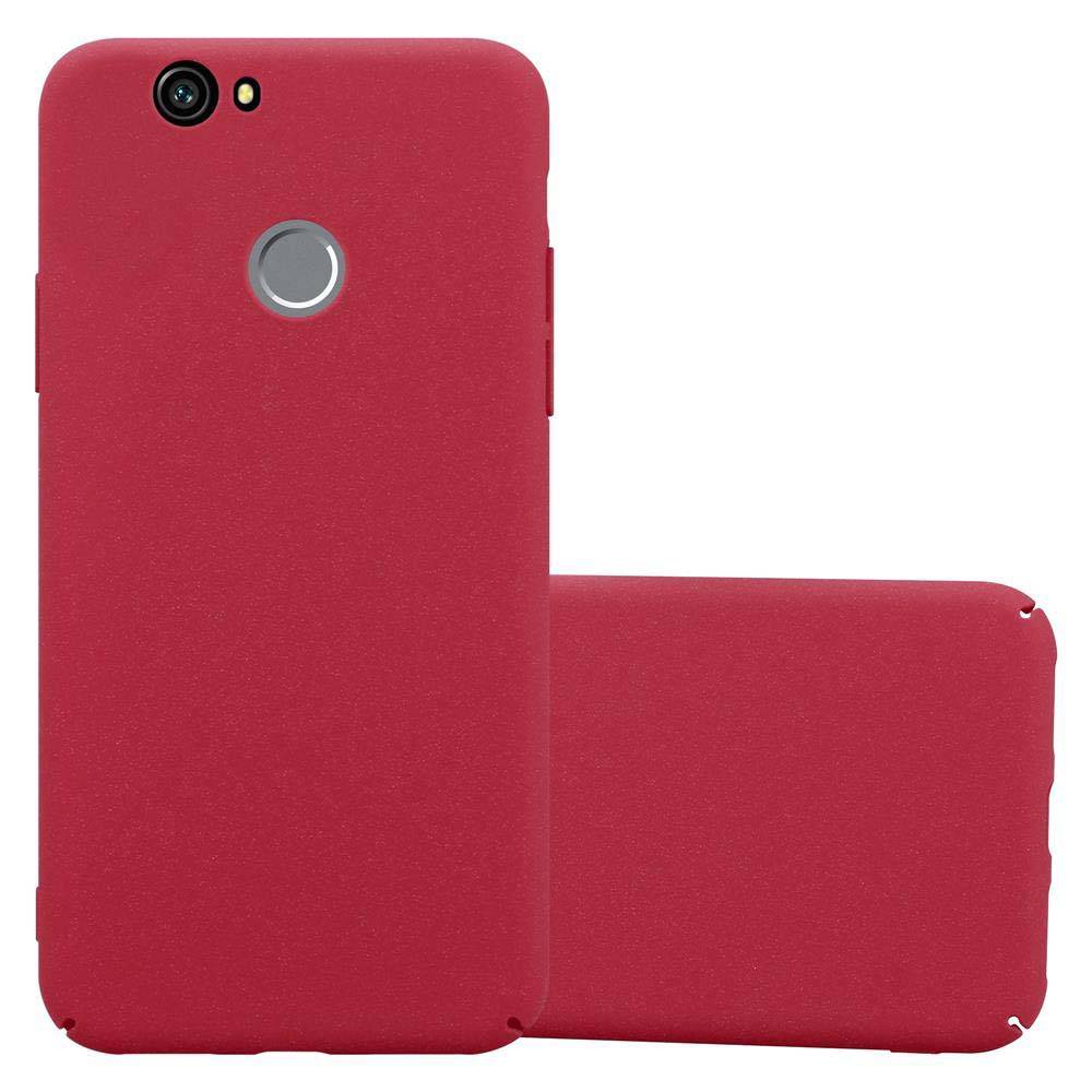 Cadorabo Schutzhülle für Huawei NOVA Hülle in Rot Etui Hard Case Handyhülle Cover