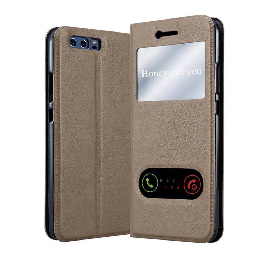 Cadorabo Schutzhülle für Huawei P10 PLUS Hülle in Braun Handyhülle Book Case Cover Etui