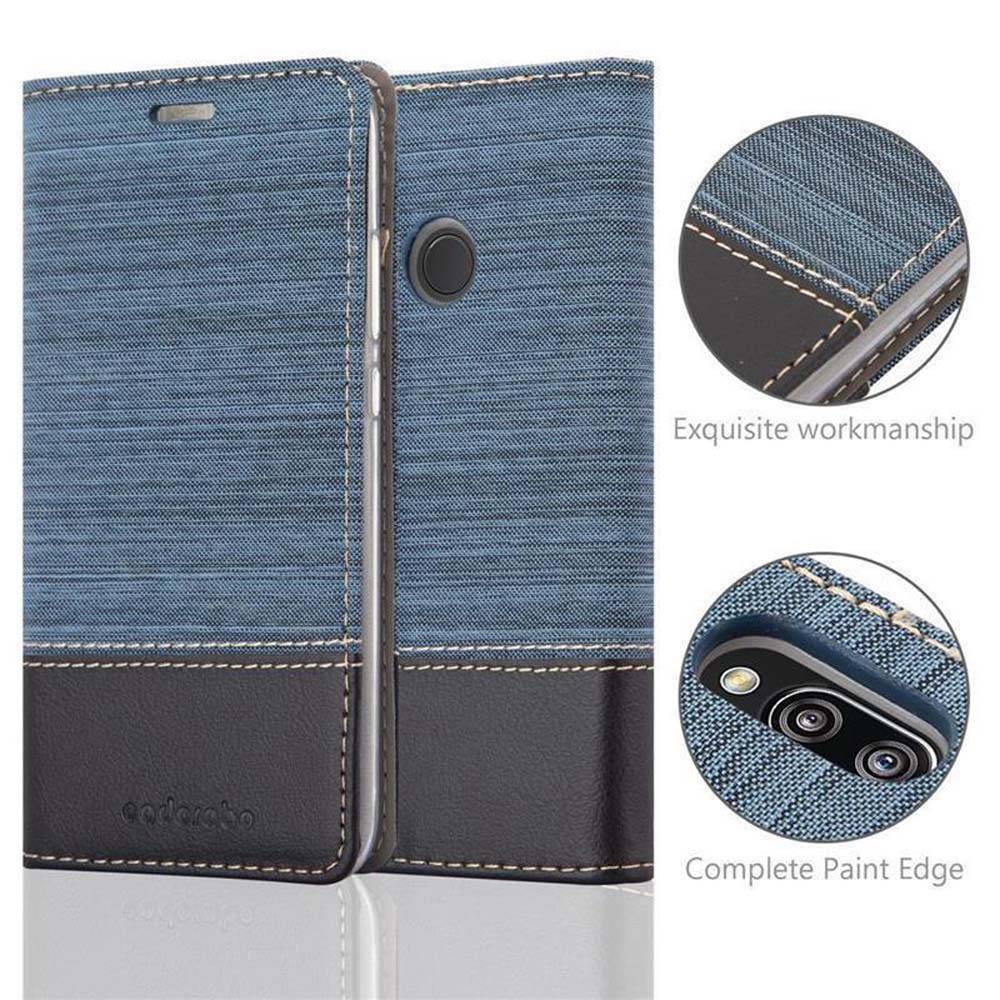 Cadorabo Hülle für Huawei P20 LITE 2018 / NOVA 3E Schutzhülle in Blau Handy Hülle Etui Book Case Cover