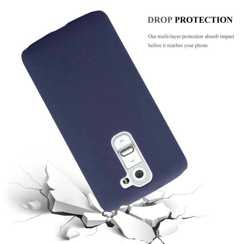 Cadorabo Schutzhülle für LG G2 MINI Hülle in Blau Etui Hard Case Handyhülle Cover