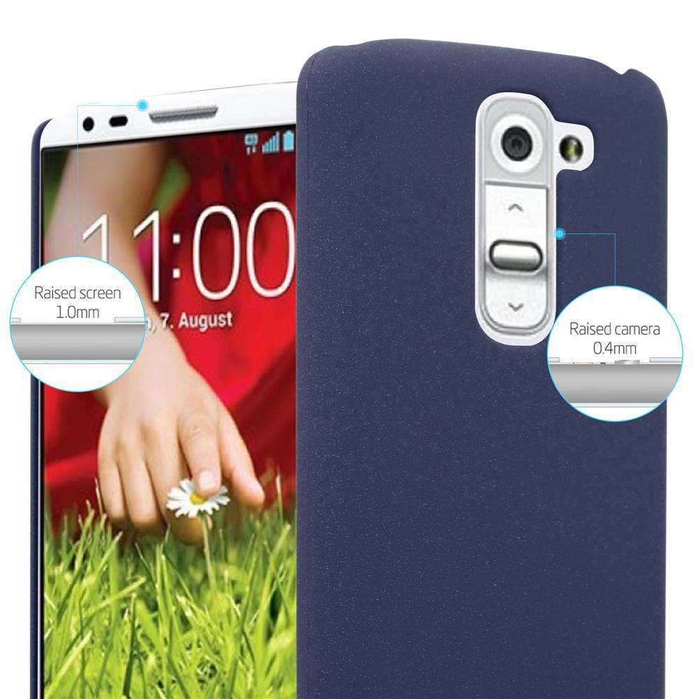 Cadorabo Schutzhülle für LG G2 MINI Hülle in Blau Etui Hard Case Handyhülle Cover