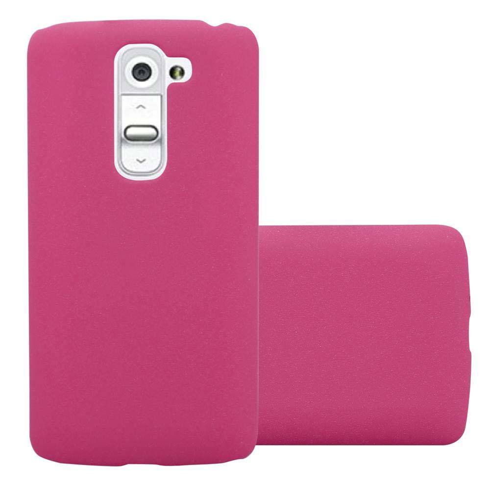 Cadorabo Schutzhülle für LG G2 MINI Hülle in Pink Etui Hard Case Handyhülle Cover