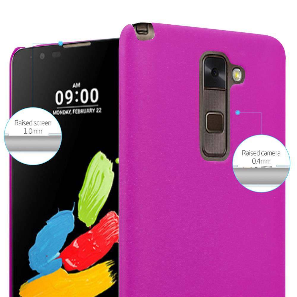 Cadorabo Schutzhülle für LG STYLUS 2 Hülle in Pink Etui Hard Case Handyhülle Cover