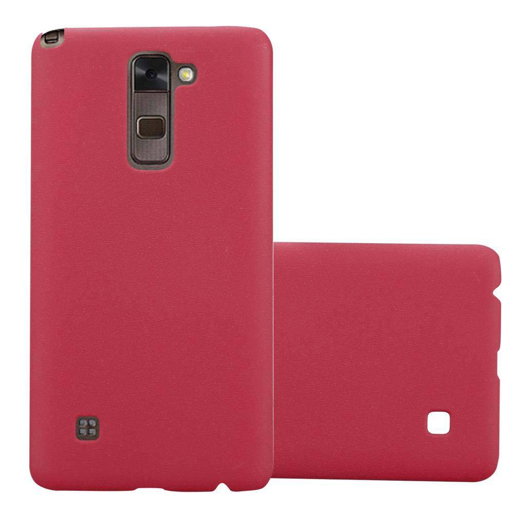 Cadorabo Schutzhülle für LG STYLUS 2 Hülle in Rot Etui Hard Case Handyhülle Cover