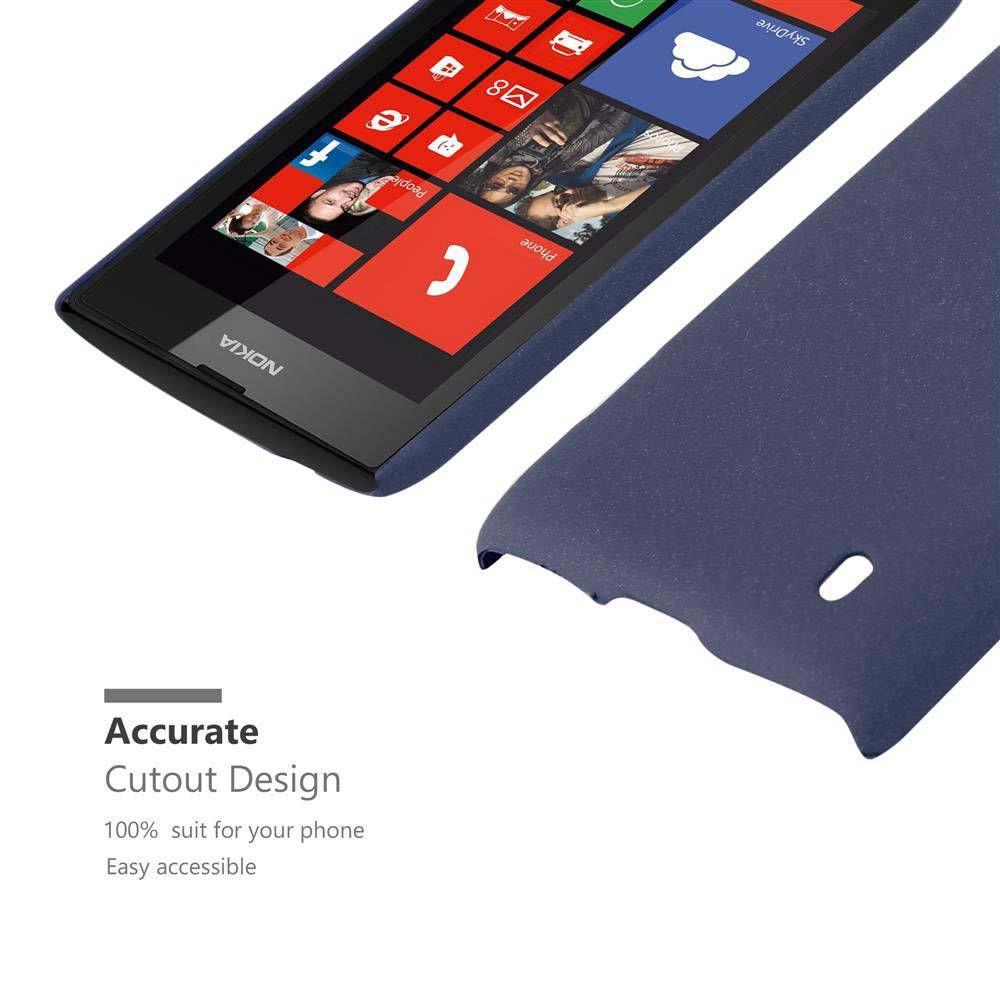 Cadorabo Schutzhülle für Nokia Lumia 520 / 521 Hülle in Blau Etui Hard Case Handyhülle Cover