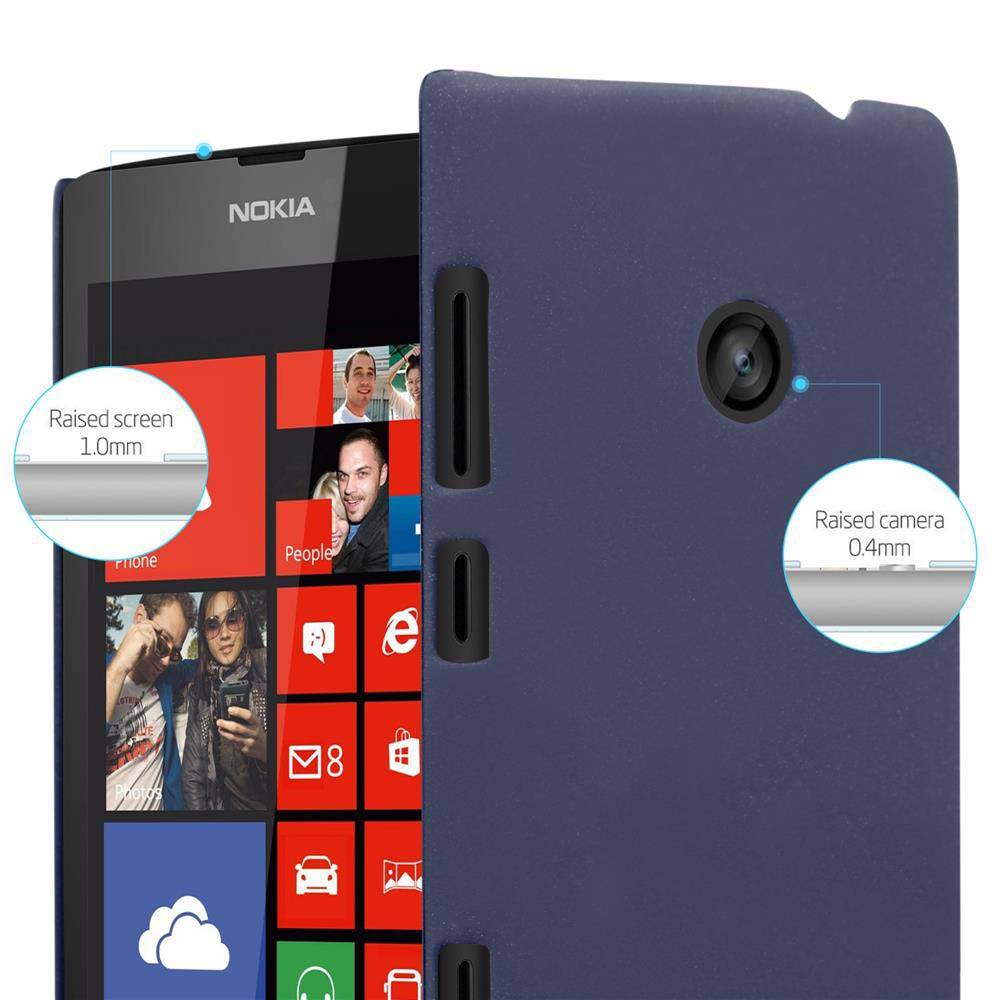 Cadorabo Schutzhülle für Nokia Lumia 520 / 521 Hülle in Blau Etui Hard Case Handyhülle Cover