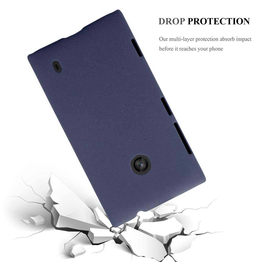 Cadorabo Schutzhülle für Nokia Lumia 520 / 521 Hülle in Blau Etui Hard Case Handyhülle Cover