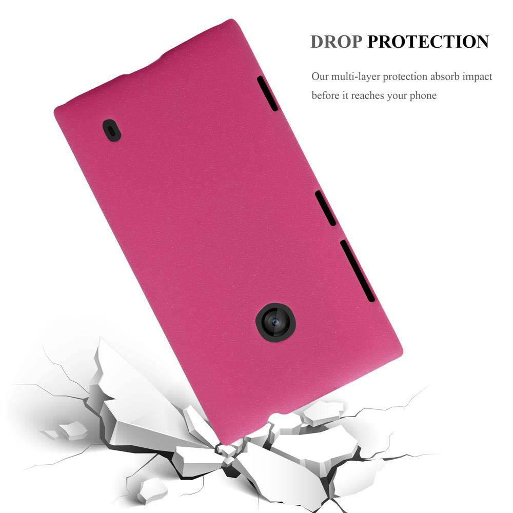 Cadorabo Schutzhülle für Nokia Lumia 520 / 521 Hülle in Pink Etui Hard Case Handyhülle Cover