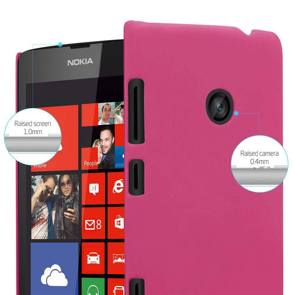 Cadorabo Schutzhülle für Nokia Lumia 520 / 521 Hülle in Pink Etui Hard Case Handyhülle Cover