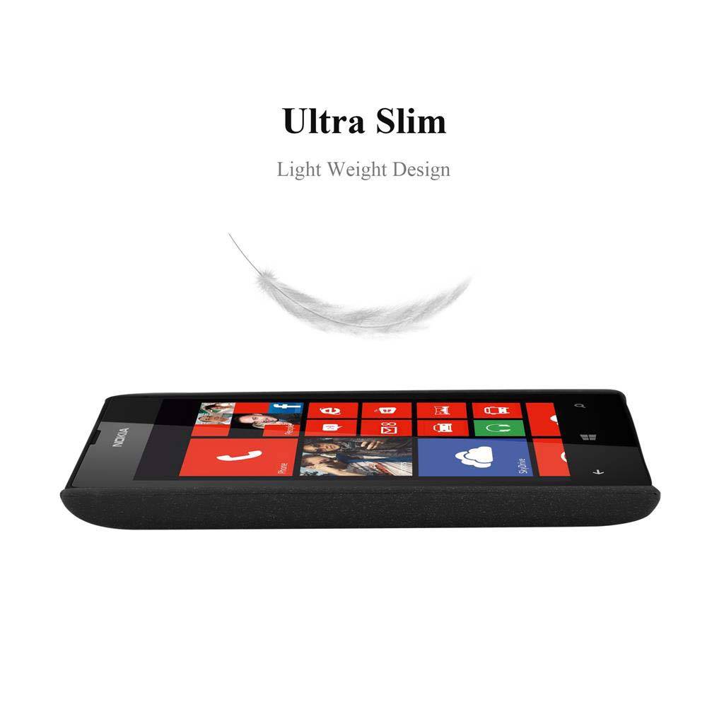 Cadorabo Schutzhülle für Nokia Lumia 520 / 521 Hülle in Schwarz Etui Hard Case Handyhülle Cover