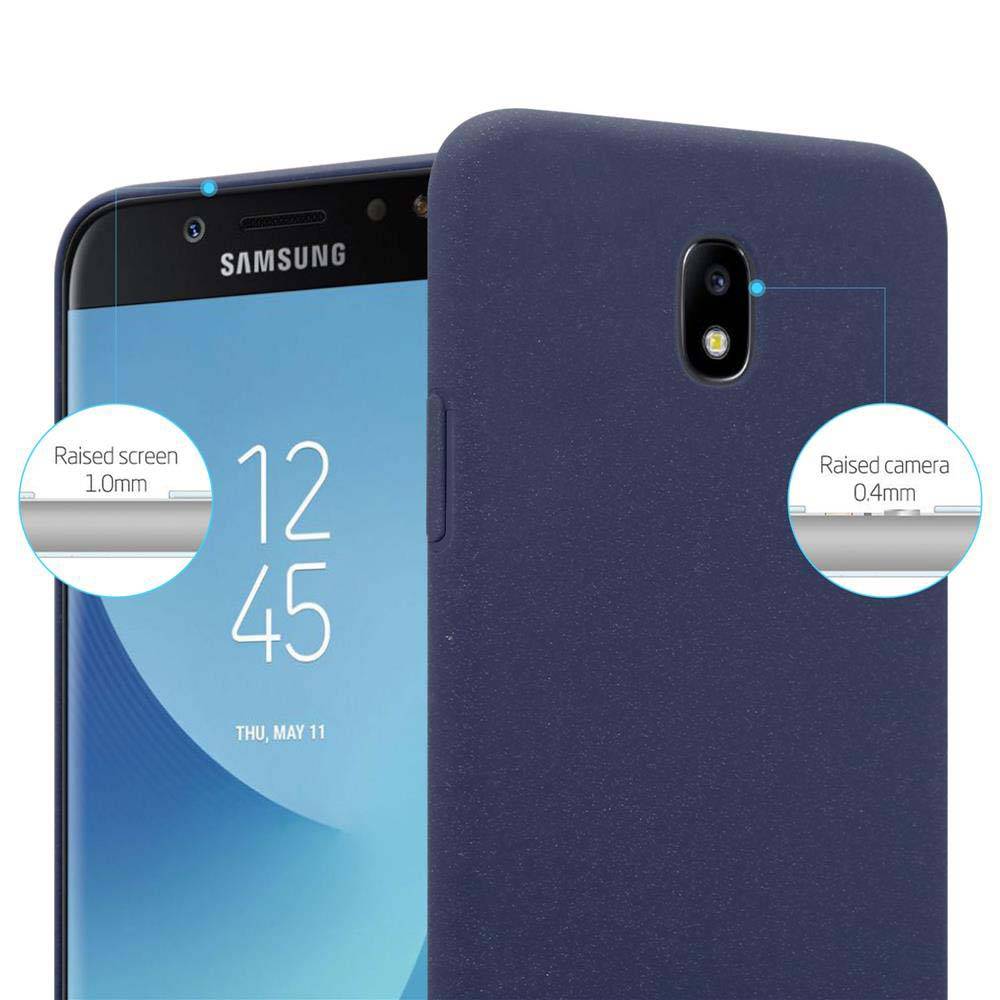 Cadorabo Schutzhülle für Samsung Galaxy J5 2017 Hülle in Blau Etui Hard Case Handyhülle Cover