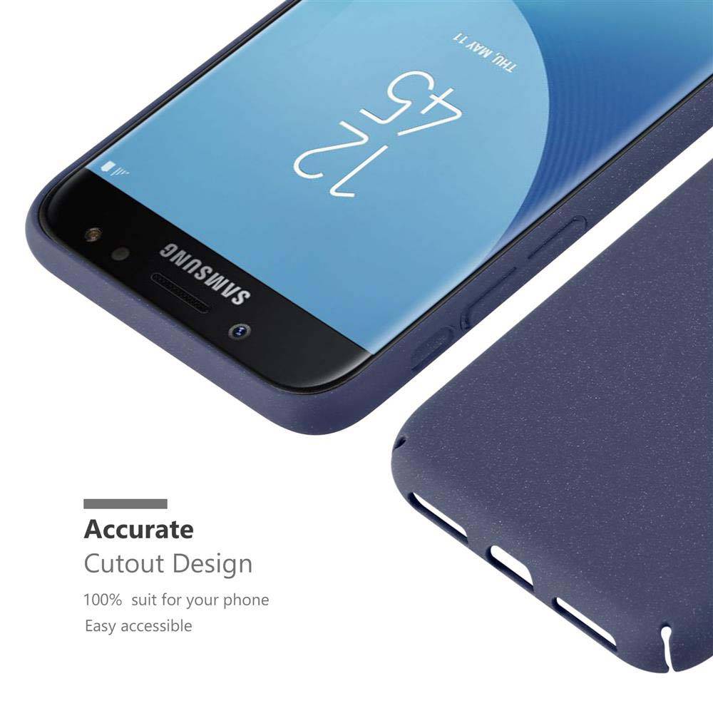Cadorabo Schutzhülle für Samsung Galaxy J5 2017 Hülle in Blau Etui Hard Case Handyhülle Cover