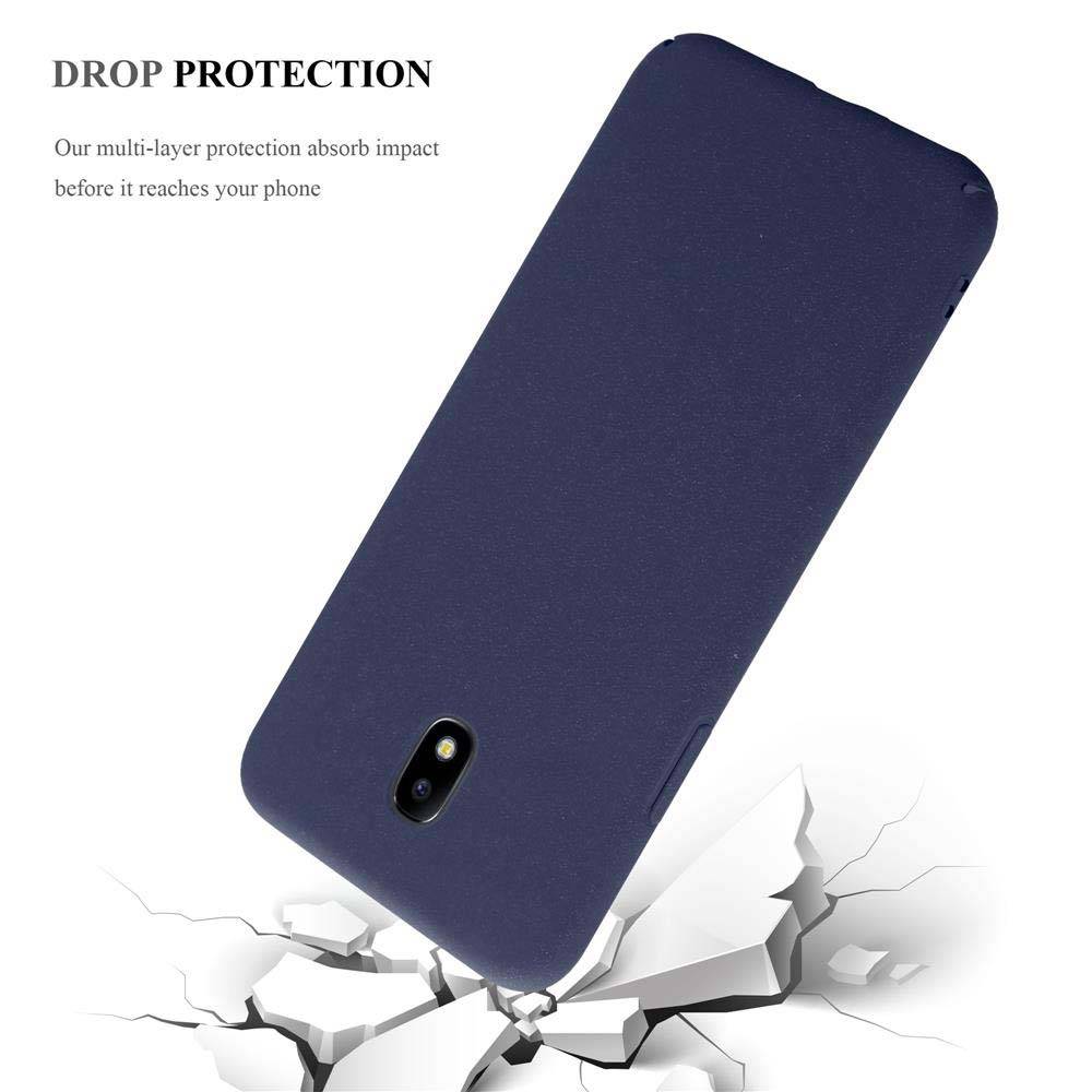 Cadorabo Schutzhülle für Samsung Galaxy J5 2017 Hülle in Blau Etui Hard Case Handyhülle Cover