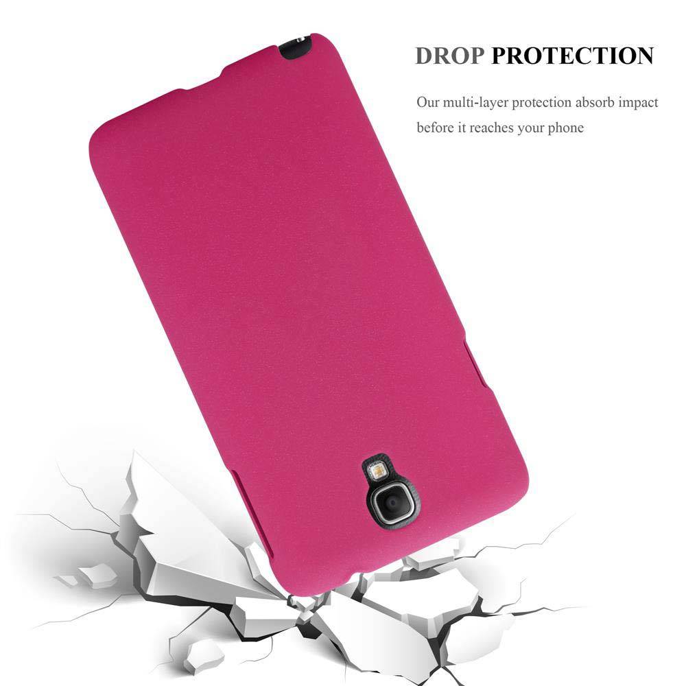 Cadorabo Schutzhülle für Samsung Galaxy NOTE 3 NEO Hülle in Pink Etui Hard Case Handyhülle Cover