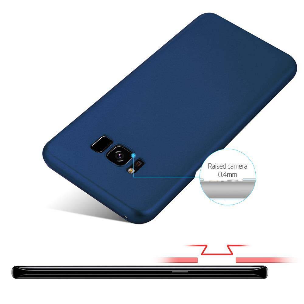 Cadorabo Hülle für Samsung Galaxy S8 PLUS Schutzhülle in Blau Hard Case Handy Hülle Etui