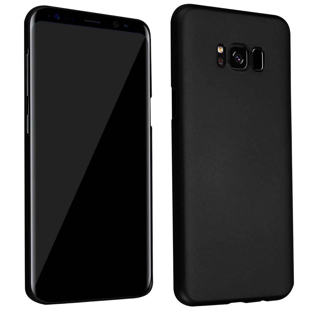 Cadorabo Hülle für Samsung Galaxy S8 PLUS Schutzhülle in Schwarz Hard Case Handy Hülle Etui