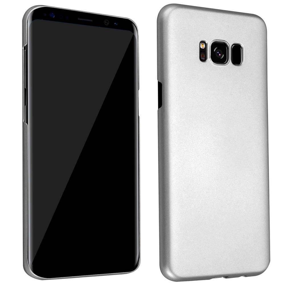 Cadorabo Hülle für Samsung Galaxy S8 PLUS Schutzhülle in Silber Hard Case Handy Hülle Etui