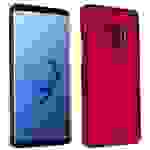 Cadorabo Hülle für Samsung Galaxy S9 Schutzhülle in Rot Hard Case Handy Hülle Etui