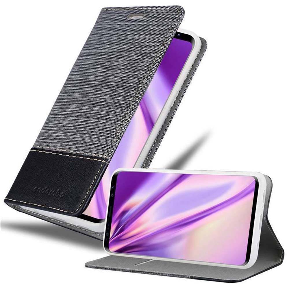 Cadorabo Hülle für Samsung Galaxy S9 PLUS Schutzhülle in Grau Handy Hülle Etui Book Case Cover