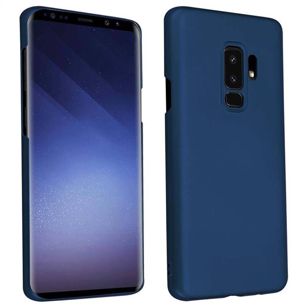 Cadorabo Hülle für Samsung Galaxy S9 PLUS Schutzhülle in Blau Hard Case Handy Hülle Etui